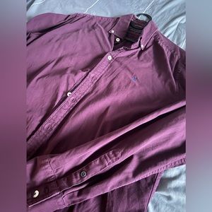 Vintage Burgundy Dress Shirt